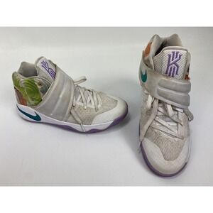 Nike Kyrie 2‎ GS Easter 826673–105 White Jade Lilac Sneakers Shoe 6Y Women's 7.5